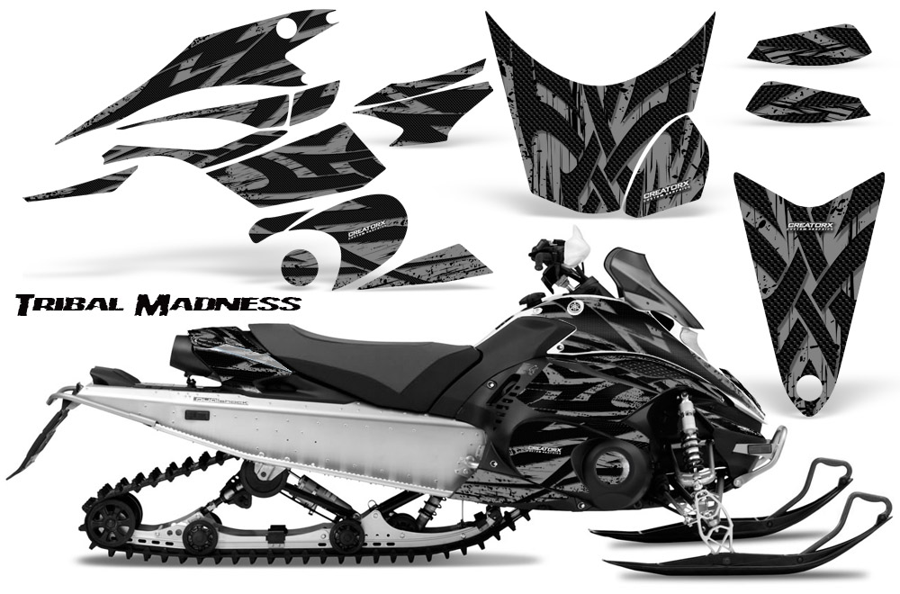 Yamaha FX Nytro 2010 Graphics Kit Tribal Madness Silver